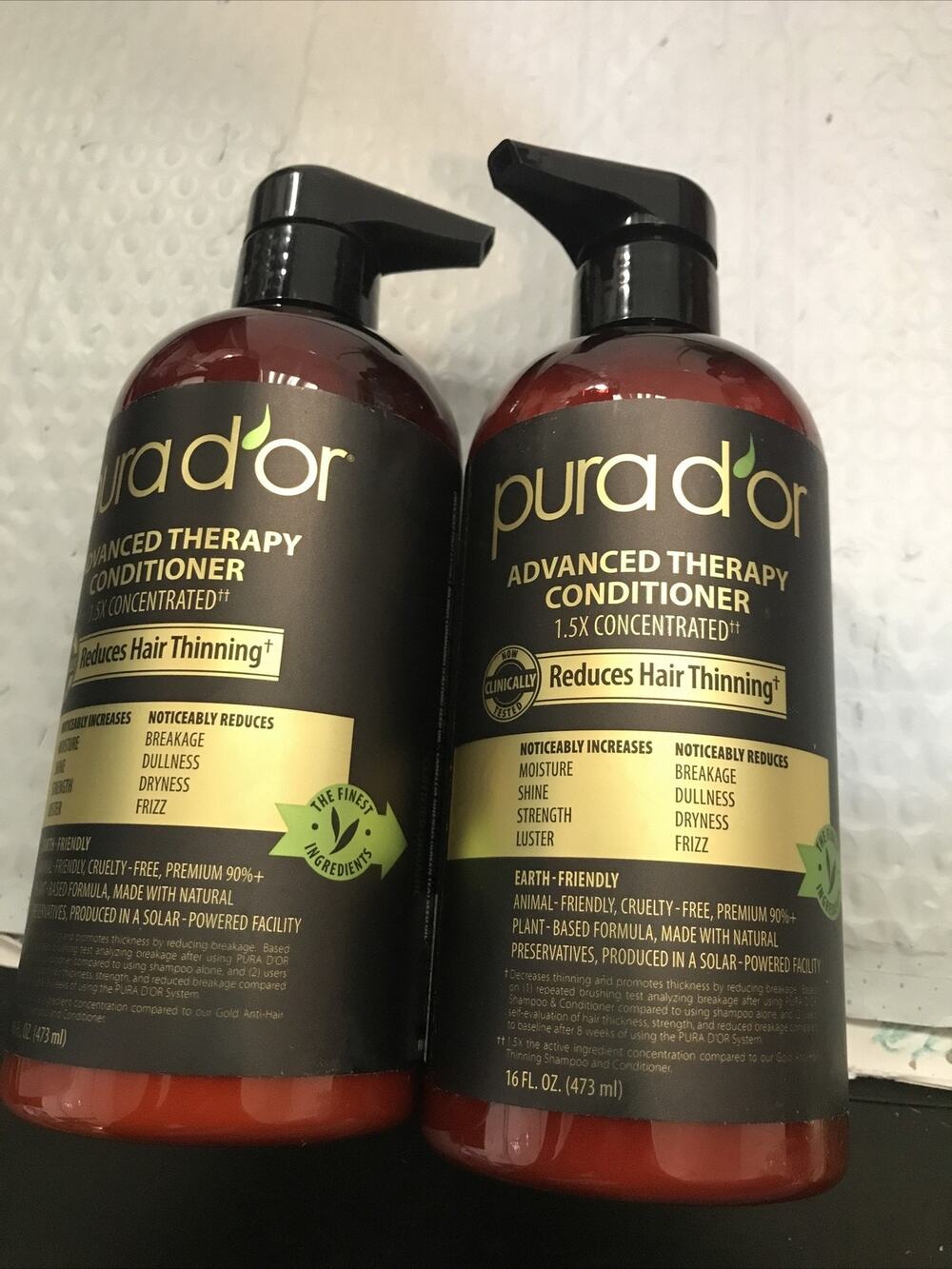 PURA D'OR Advanced Therapy Biotin Conditioner Reduces Hair Thinning 16 Fl Oz@ 2